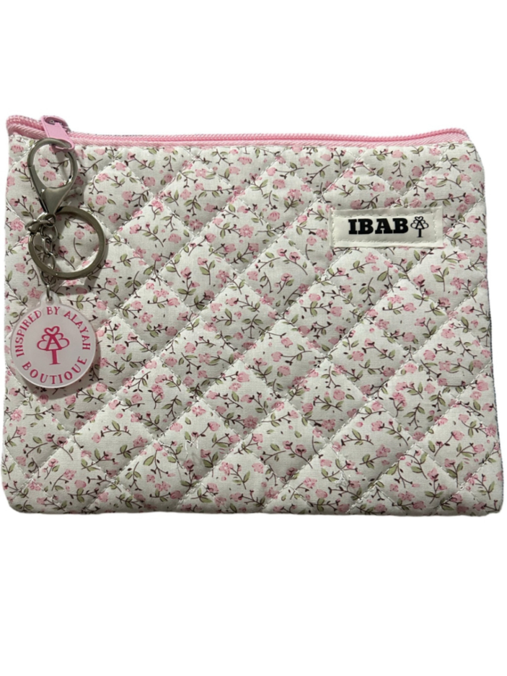 Women's Cosmetic Pouch 7.5”x6” Floral Print